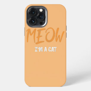 Funda Para iPhone 13 Pro Max Disfraz de gato Meow para Halloween gato mamá gato
