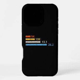 Funda Para iPhone 16 Pro Max Distancias Corriendo I - 5K 10K 13.1 26.2 Maratoni