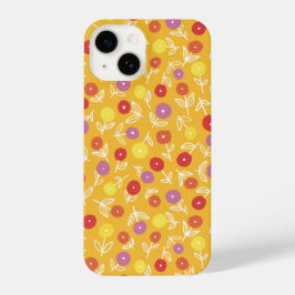Funda Para iPhone 14 Ditsy amarillo floral