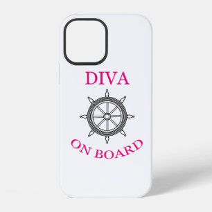 Funda Para iPhone 12 "Diva a bordo"