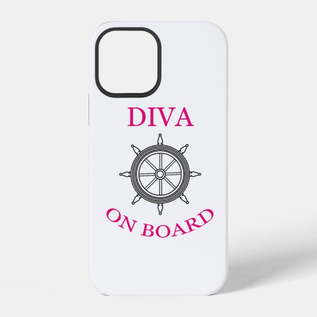 Funda Para iPhone "Diva a bordo" (Reverso )