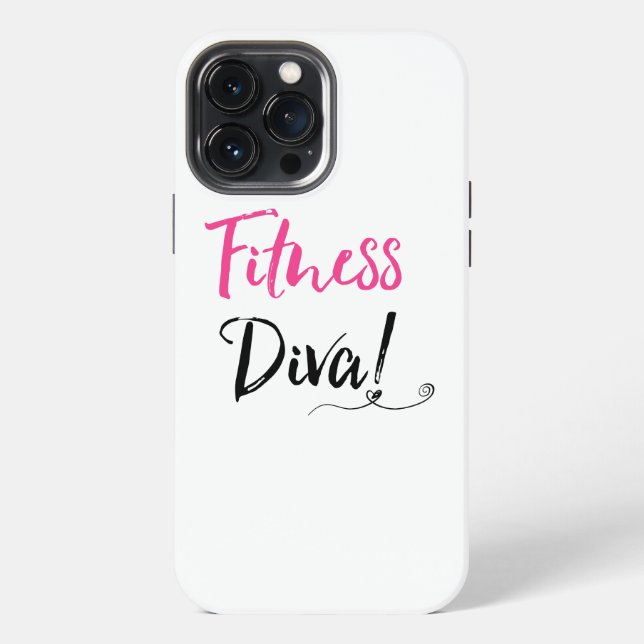 Funda Para iPhone "¡Diva de fitness!" (Reverso )