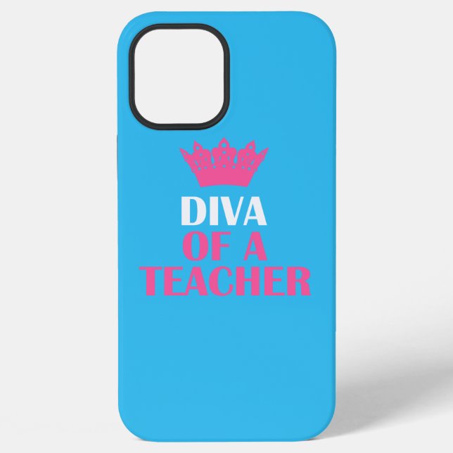 Funda Para iPhone "Diva de una profesora" (Reverso )