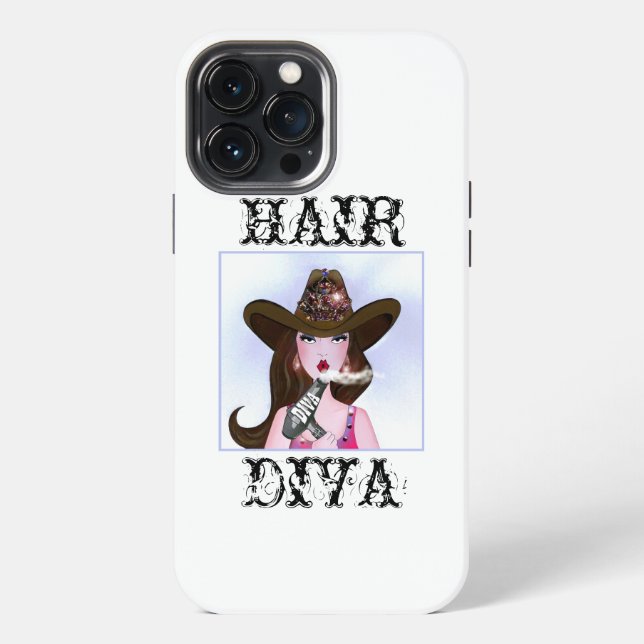 FUNDA PARA iPhone “DIVÁ DEL PELO” (Reverso )