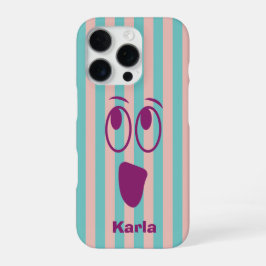 Funda Para iPhone 16 Pro Diversa Cara de Fantasma Divertida