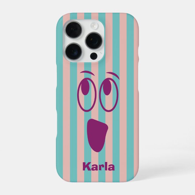 Funda Para iPhone Diversa Cara de Fantasma Divertida (Reverso)
