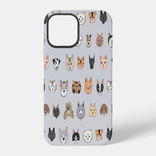 Funda Para iPhone 12 Diversión Animal: Mezcla de Gatos y Perros Doodle