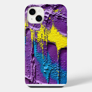 Funda Para iPhone 14 Plus Diversión color morado de la explosión amarillo ne