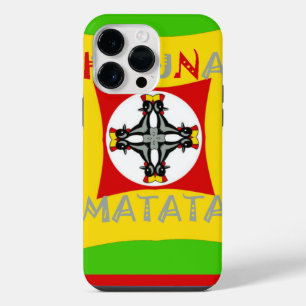 Funda Para iPhone 14 Pro Max Diversión Color Rasta Rojo Dorado Verde