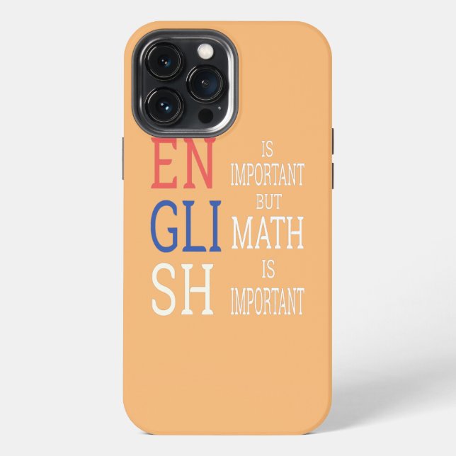 Funda Para iPhone Divertida idea de cumpleaños para profesor de mate (Reverso )