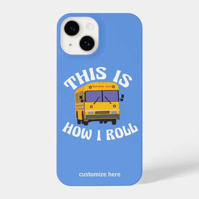 Funda Para iPhone Divertido conductor de autobús escolar así es como (Reverso )