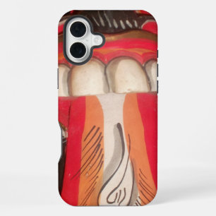 Funda Para iPhone 16 Plus Divertido Espeluznante Extraño Lengua Asiático Hal