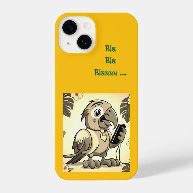 Funda Para iPhone Divertido loro. (Reverso )