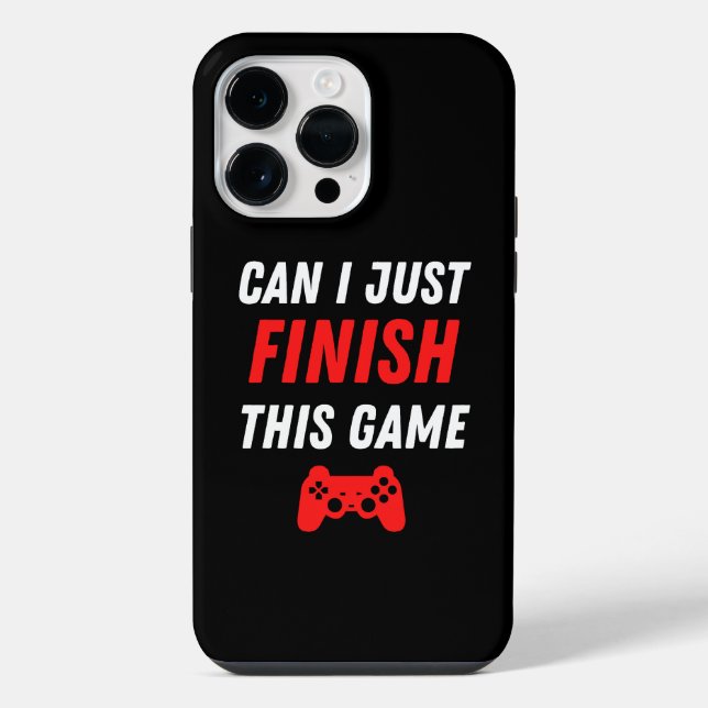 Funda Para iPhone Divertido videojuegos Puedo terminar este juego (Reverso )