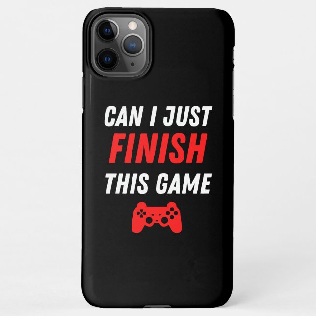 Funda Para iPhone Divertido videojuegos Puedo terminar este juego (Reverso)