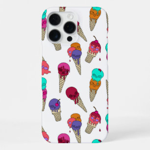 Funda Para iPhone 16 Pro Max Diviértete con helado de cráneo gótico derretido d