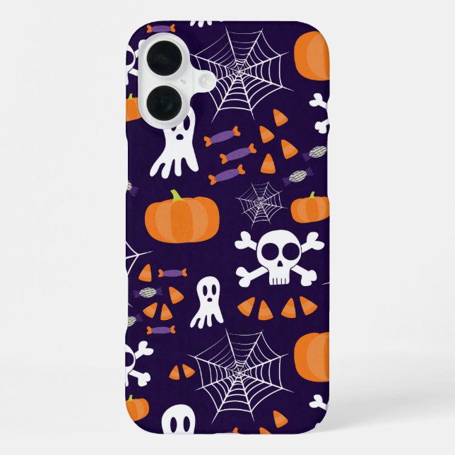 Funda Para iPhone Diviértete patrón de Halloween (Reverso )