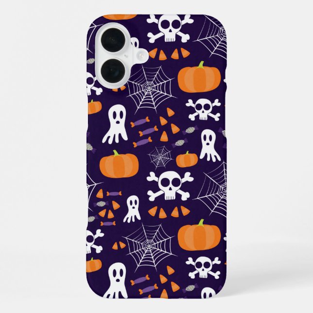 Funda Para iPhone Diviértete patrón de Halloween (Reverso )