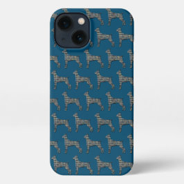 Doberman Pinscher Cute Perro Silhouette Blue