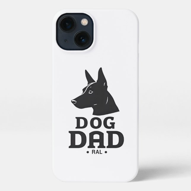 Funda Para iPhone Dog Dad Gifts for Him – Funny & Custom Gea (Reverso )