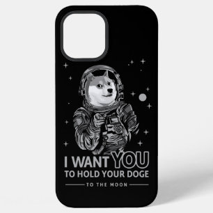 Funda Para iPhone 12 Pro Max Dogecoin Doge I Want You To The Moon Crypto Funny