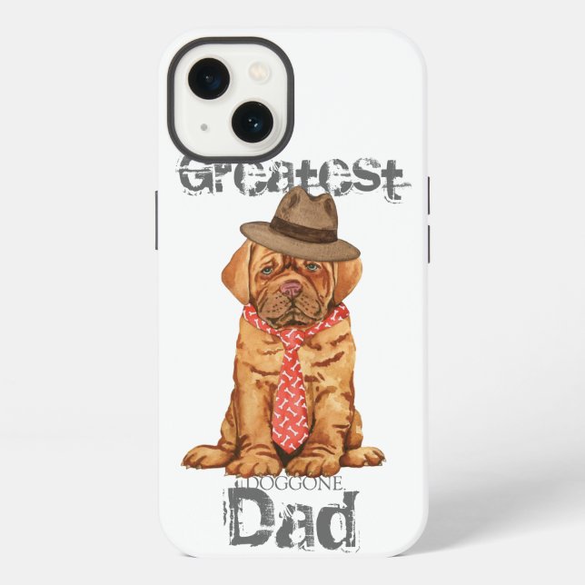 Funda Para iPhone Dogue de Bordeaux Dad (Reverso )