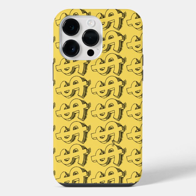 Funda Para iPhone dólar de oro (Reverso )