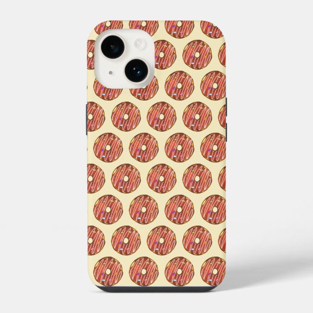 Funda Para iPhone Dona con sprinkles de chocolate (Reverso )