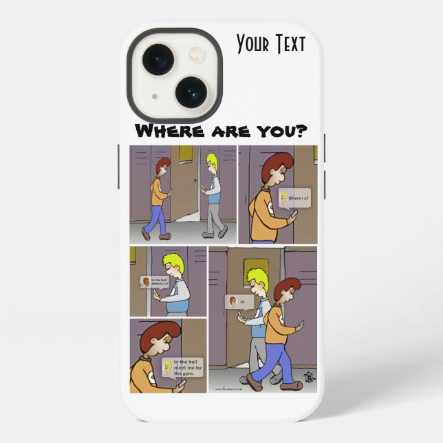 Funda Para iPhone ¿Dónde estás? (Reverso )