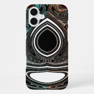 Funda Para iPhone 16 Plus Doodle Étnico Africano Arte Abstracto Texturizad