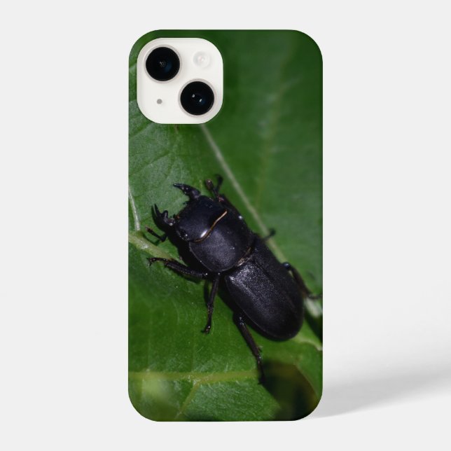 Funda Para iPhone Dorcus parallelipipedus , el escarabajo de menor t (Reverso )