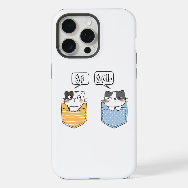 Funda Para iPhone dos gatos (Reverso )