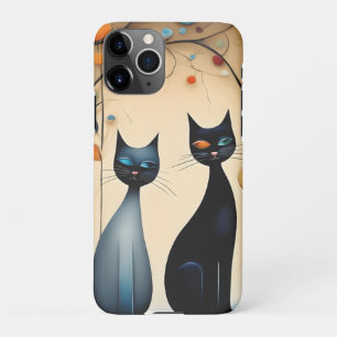 Funda Para iPhone 11Pro Dos gatos encantadores
