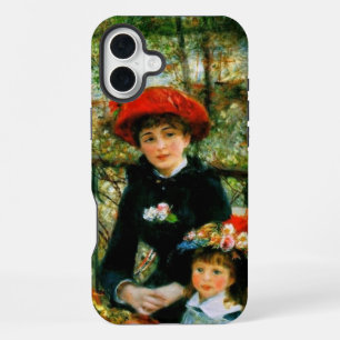 Funda Para iPhone 16 Plus Dos hermanas en la terraza de Renoir