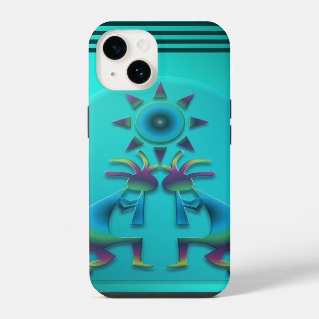 Funda Para iPhone Dos Kokopelli #41 (Reverso )