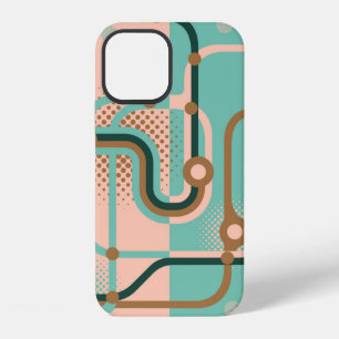 Funda Para iPhone 12 Dos patrones sin fisuras en diferentes colores. Ab