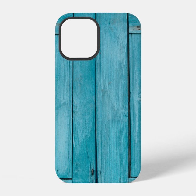 Funda Para iPhone Dos puertas de madera grises (Reverso )