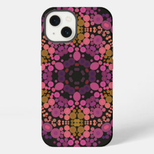 Dot Mandala Flor Amarillo rosa y Negro