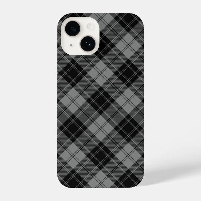 Funda Para iPhone Douglas tartan negro (Reverso )