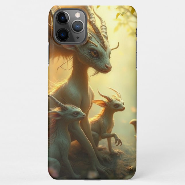 Funda Para iPhone „Drachenmutter im goldenen Wald“ (Reverso)