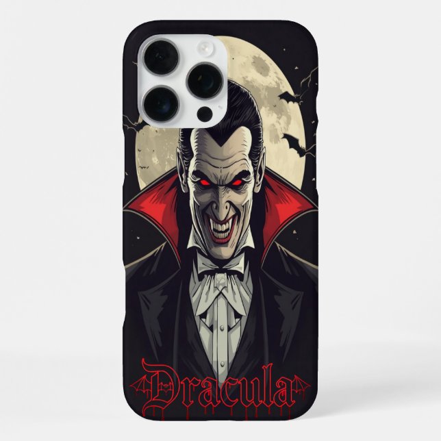 Funda Para iPhone Drácula Halloween de horror gótico (Reverso )