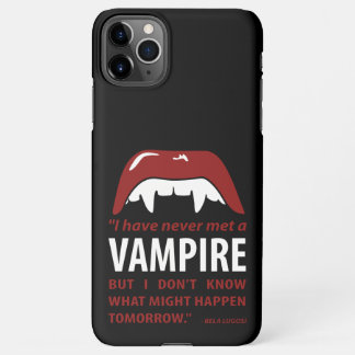 Funda Para iPhone 11Pro Max Drácula - Vampiro - Cita de Bela Lugosi