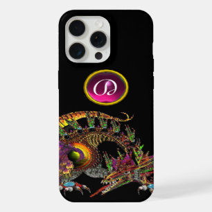 DRAGO,FANTASÍA DRAGÓN,MONOGRAMA PIEDRA PRECIOSA RO