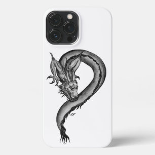 Funda Para iPhone 13 Pro Max Dragón al estilo del tatuaje