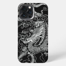 Dragón blanco y negro