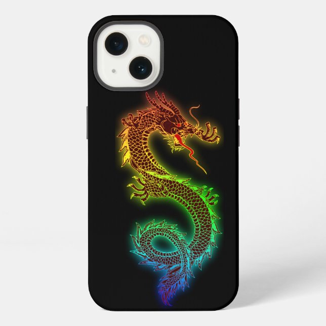 Funda Para iPhone Dragón chino (Reverso )