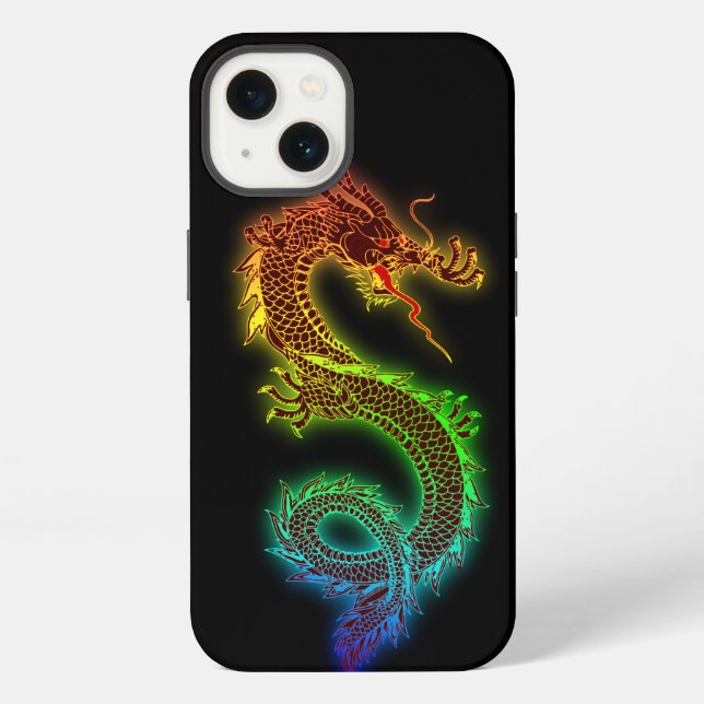 Funda Para iPhone Dragón chino (Reverso )