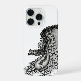 Dragón chino, diseño en blanco y negro al estilo d