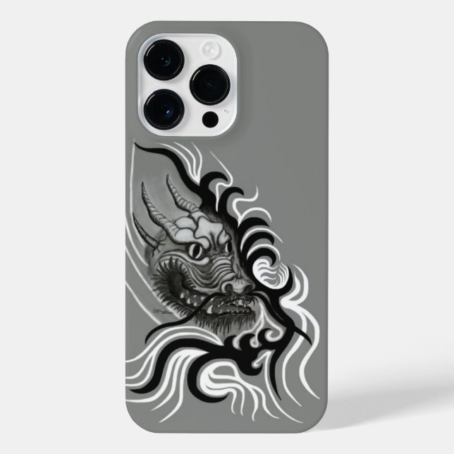 Funda Para iPhone Dragón chino en tatuaje (Reverso)