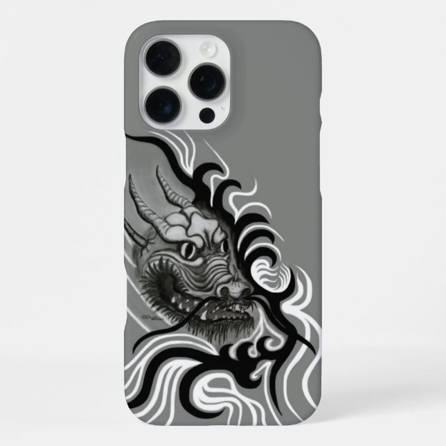 Funda Para iPhone Dragón chino en tatuaje (Reverso )